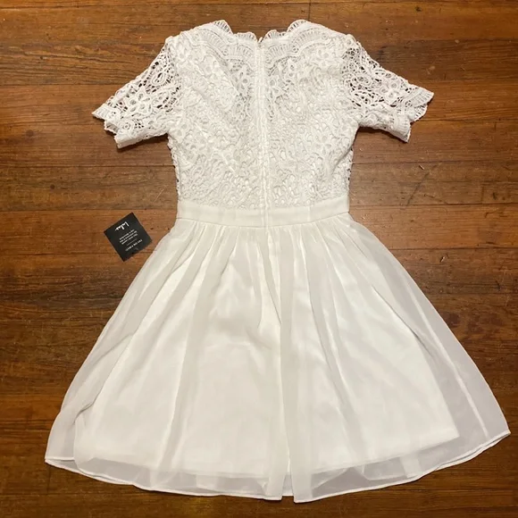 Lulu’s Angel in Disguise Lace Skater Dress #256N - Picture 5 of 5
